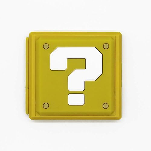 CellDesigns Cartoon Game Memory Card Case Compatible with Nintendo Switch (Question Block)