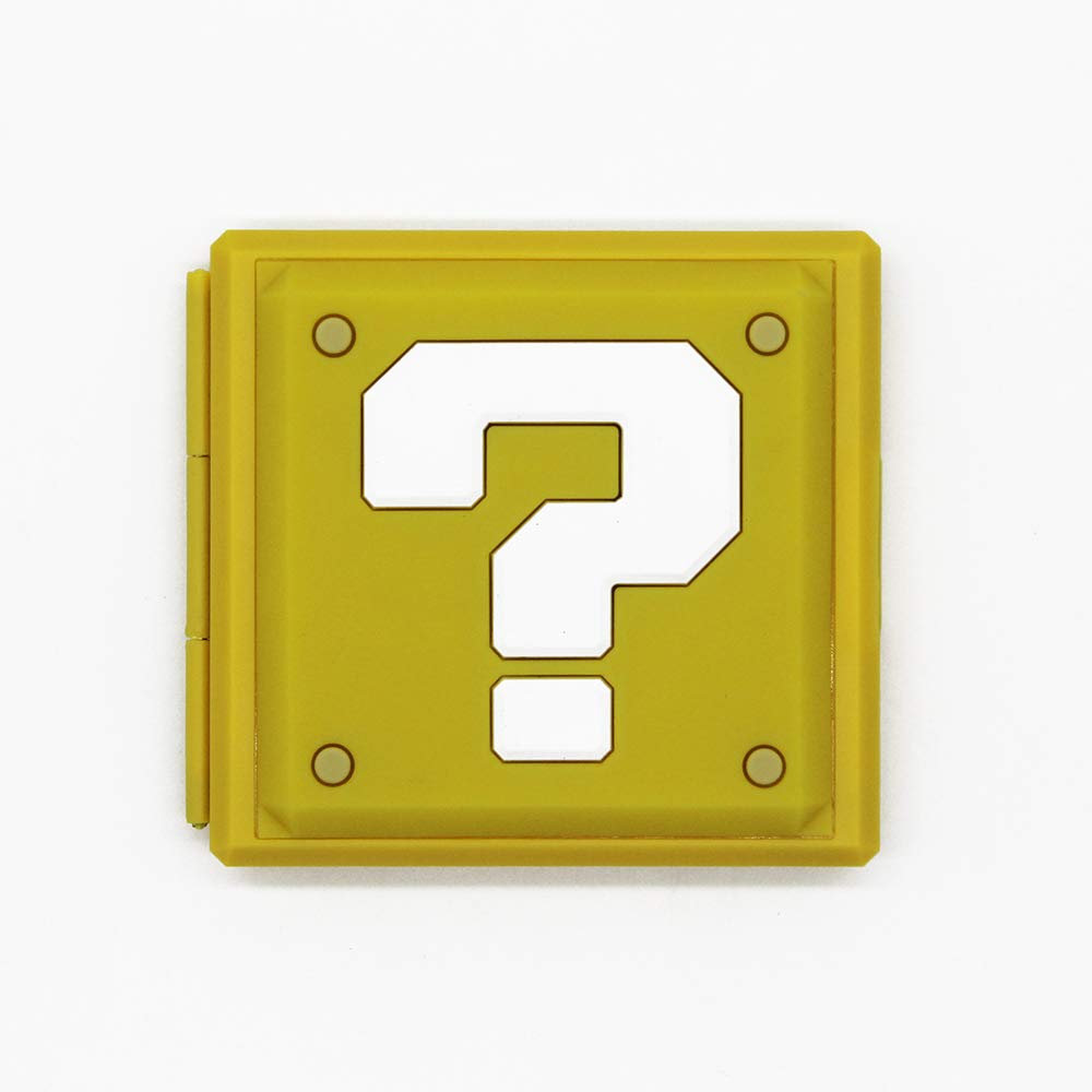 CellDesigns Cartoon Game Memory Card Case Compatible with Nintendo Switch (Question Block)