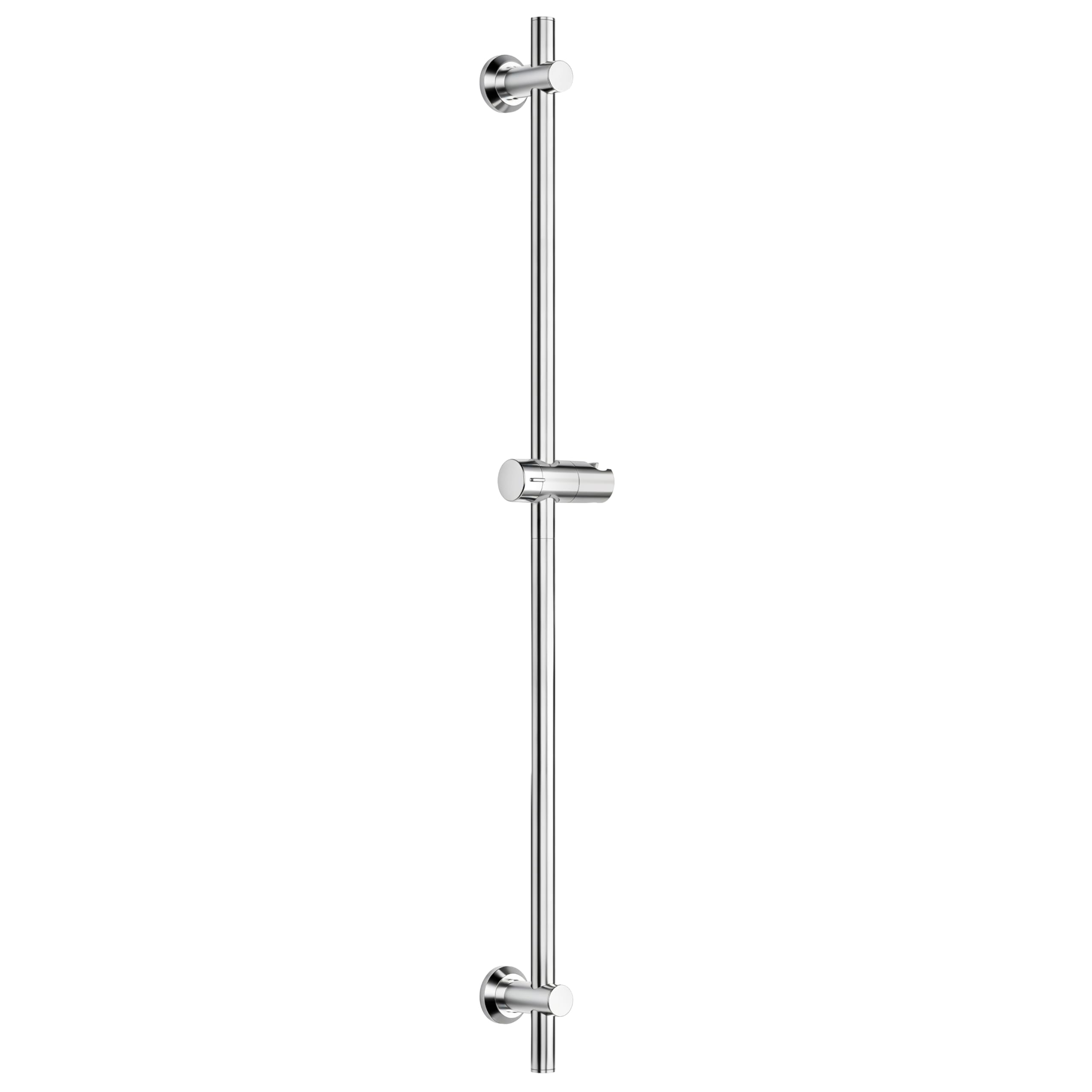 JOHO Dusche Brausestange Edelstahl mit Duschkopfhalter und Variable Wandbefestigungen, bestehende Bohrlöcher nutzbar, Duschstange 100 cm, Chrom