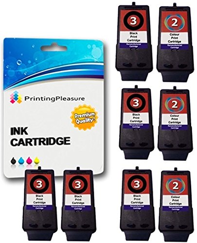 8 (3 SETS + 2 BLACK) Remanufactured Printer Ink Cartridges for Lexmark X2480, X2580, X3480, X3580, X4580, Z1380, Z1480, Z738 | Replacement for Lexmark 3 & 2
