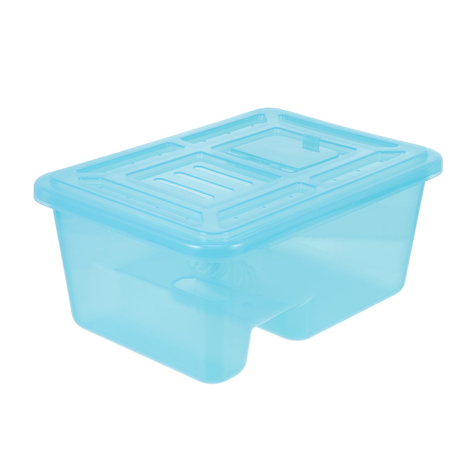 Terrario per Tartarughe Piattaforma Solare e Vasca in Plastica Sicura, Stabile e Ampia Superficie per Nuotare, Alimentare e Riposare Piccoli Rettili e Tartarughe Domestiche