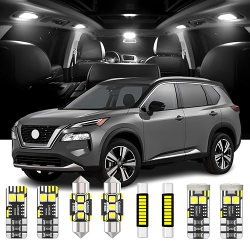 Kit de 9 piezas luces LED interiores para Nissan Rogue
