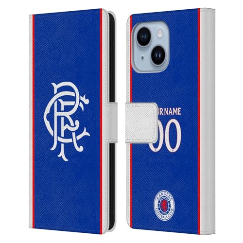 Rangers FC étui portefeuille pour iPhone 14 Plus coque personnalisée