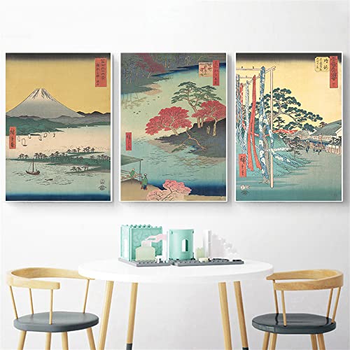 Arte Pared Pintura Tríptico con Impresión en Lienzo Nitidez Alta