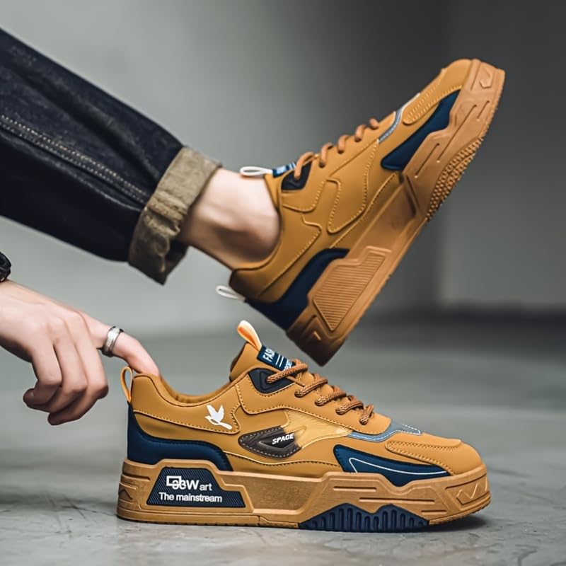 Men's Versatile Multi-Color Skateboard Shoes - Fashion Casual Sneakers for Work, Driving & Business-Sport Style4