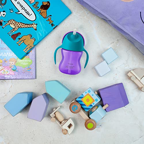 Philips AVENT SCF796/02 Strohhalmbecher, Silikon, violett 4