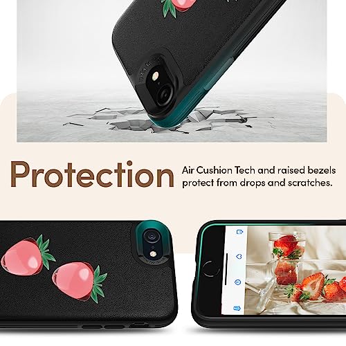 Image of [CYRILL] by Spigen Cyril iPhone SE 3 (2022) iPhone SE 2020 Case, 3rd Generation 2022, iPhone SE2 2nd Generation iPhone7 Case, iPhone 8 Case, Leather TPU Case, Durable, Lightweight, Shockproof, Camera