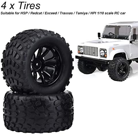 4PCS RC Wheel Tires 100x42mm - Plastic Assembled Tires For ARRMA 1/7 Infraction & Associated Models - View #4