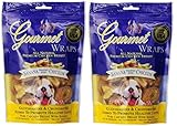 Loving Pets (2 Pack) All Natural Premium Banana and Chicken Wraps with Glucosamine and Chondroitin Dog Treats, 6 oz