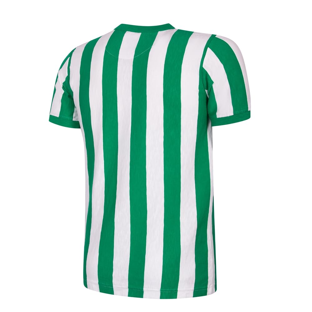 Copa - Camiseta de Fútbol - Hombre - Real Betis 1958/59 - Retro - Manga Corta - Verde/Blanco - 100% algodón Flameado