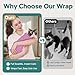 Pawfun Self-Adhesive Cat Grooming Wrap, Cozy Cat Wrap for Cutting Nails, Breathable Anti-Scratch Cats Swaddle Bag for Brushing, Ear Cleaning, Dental Care, Medication, Injections,Pinkish Purple S