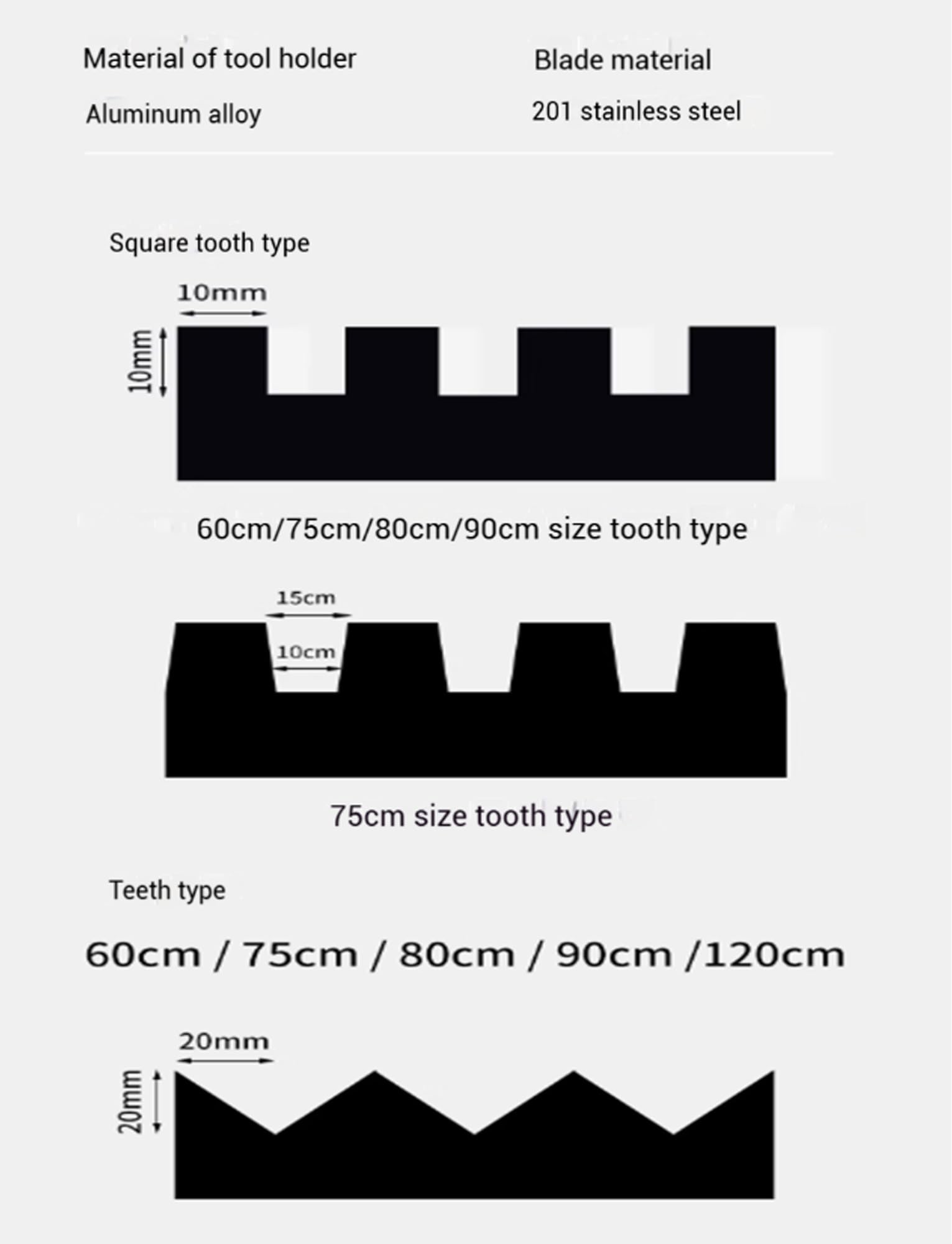 Llana grande for azulejos, llana de acero inoxidable dentada cuadrada for la instalación de azulejos y pisos de gran formato (24'')(Round Teeth,35'')
