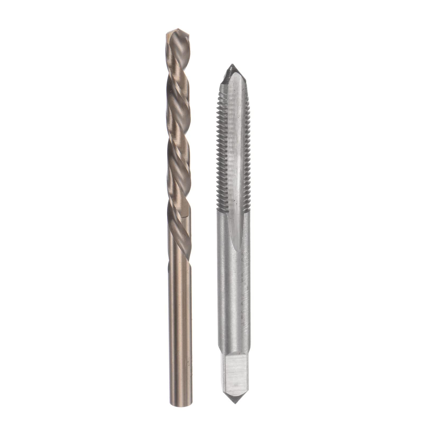 MACHSWON Tap & Bit Sets,1/4-28 UNF 2B Straight Flute Machine Thread Milling Tap,5.5mm M35 Cobalt High Speed Steel (HSS-CO) Twist Drill Bit
