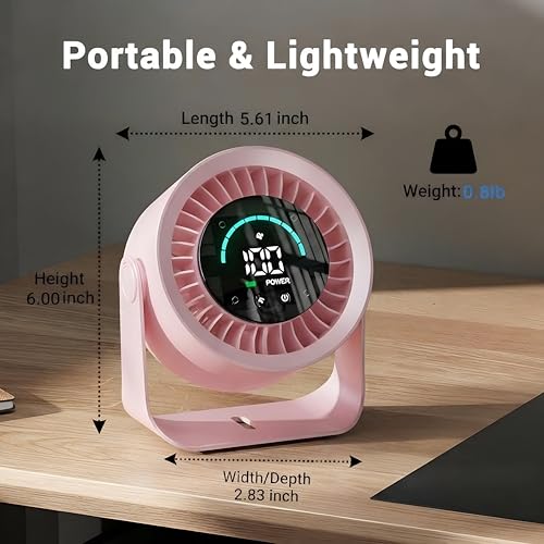 Petit ventilateur de table silencieux et réglable à 360 degrés - 3