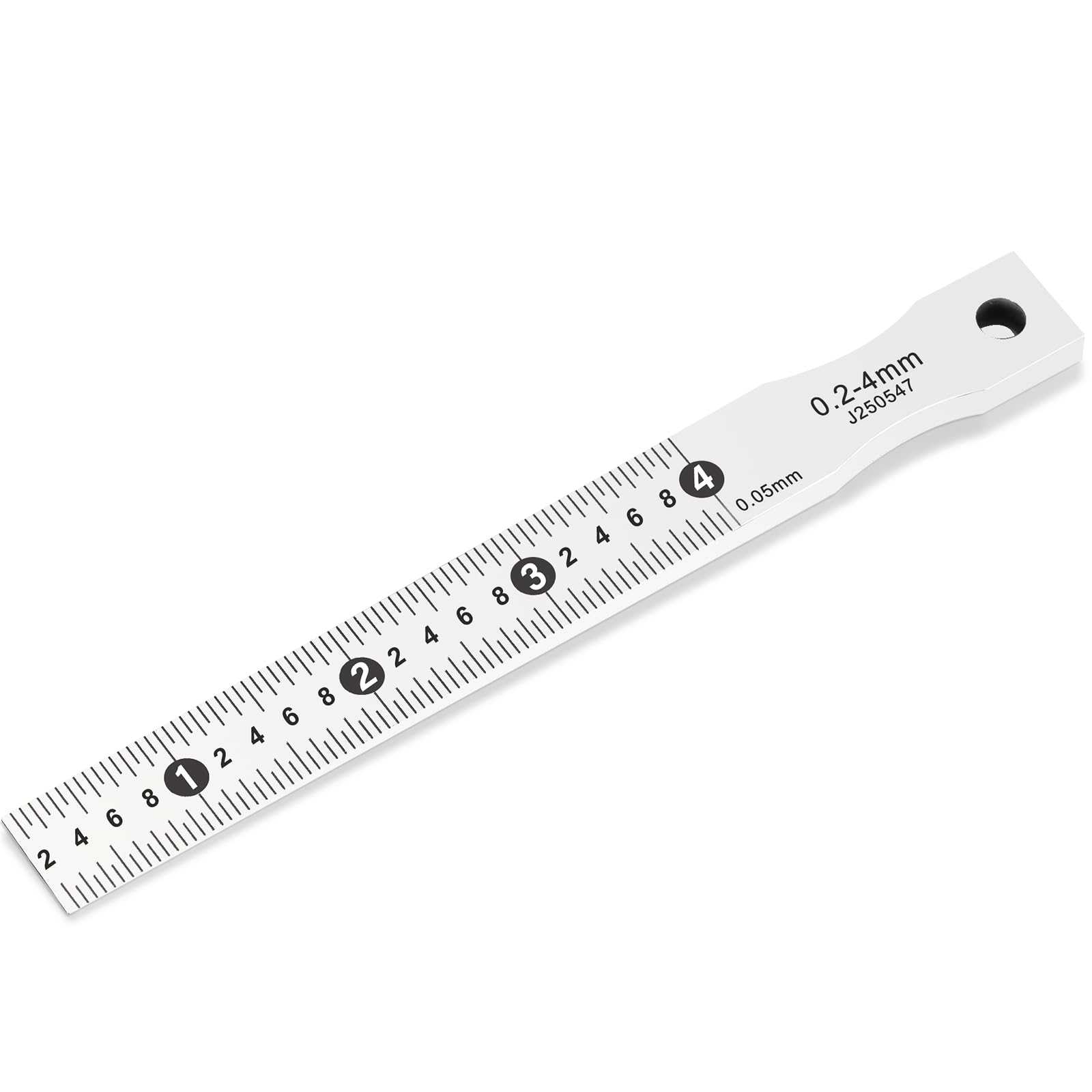 YUCHENGTECH Taper Gauge Gap Gage Welding Wedge Feeler Gauge Gap Feeler Wedge Gauge Gap Hole Measure Tool 0.2-4mm