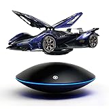 Floating Model Car,360 Degree Magnet Display Stand, Levitating Decor, Magnetic Display, Magnetic Levitation for Figures and Toys (Blue)