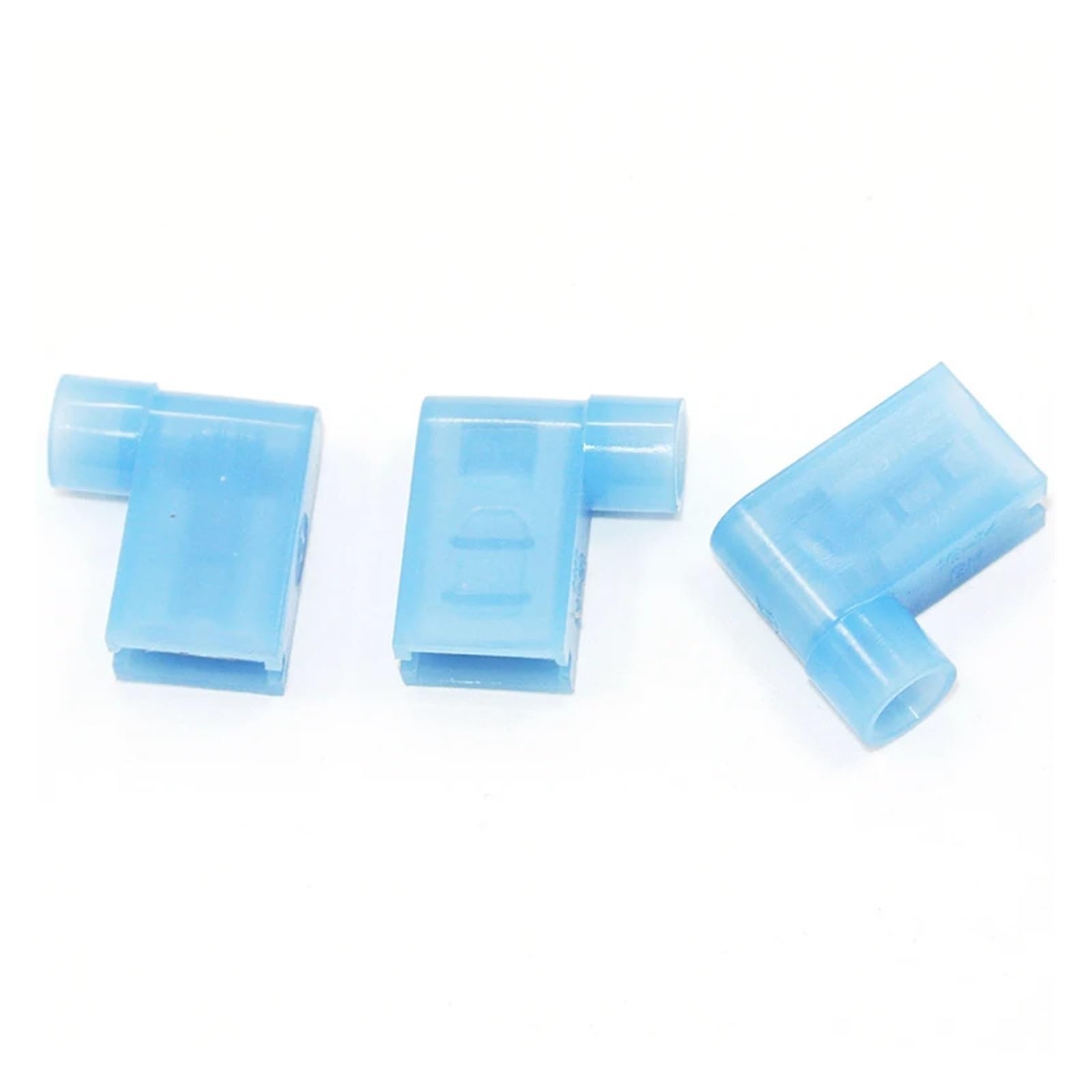 REIUAFWYGV 500pcs Flag Female Terminal insulated flag 6.3mm Right Angle Crimp Terminals