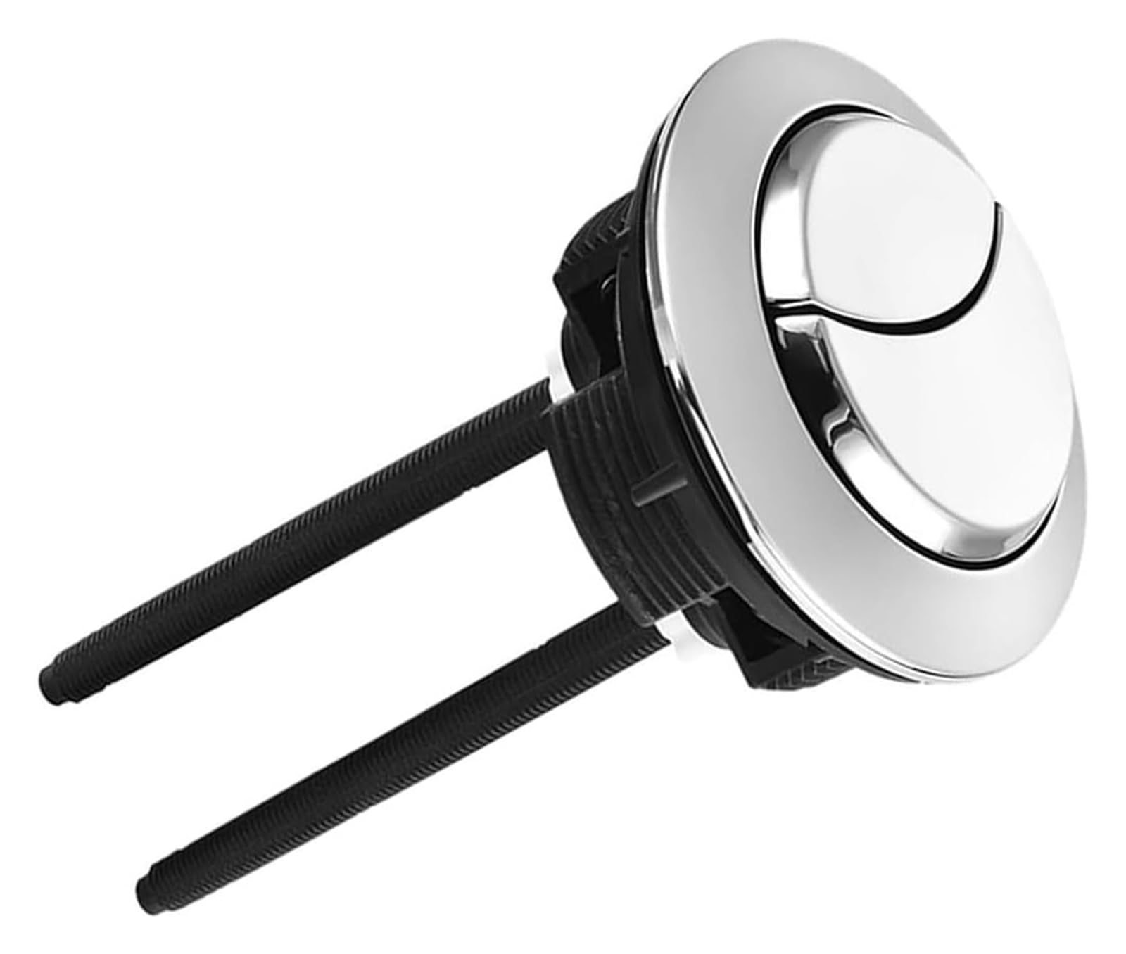 Botón de descarga para inodoro con doble pulsación eficiente y diseño redondo de 48 mm