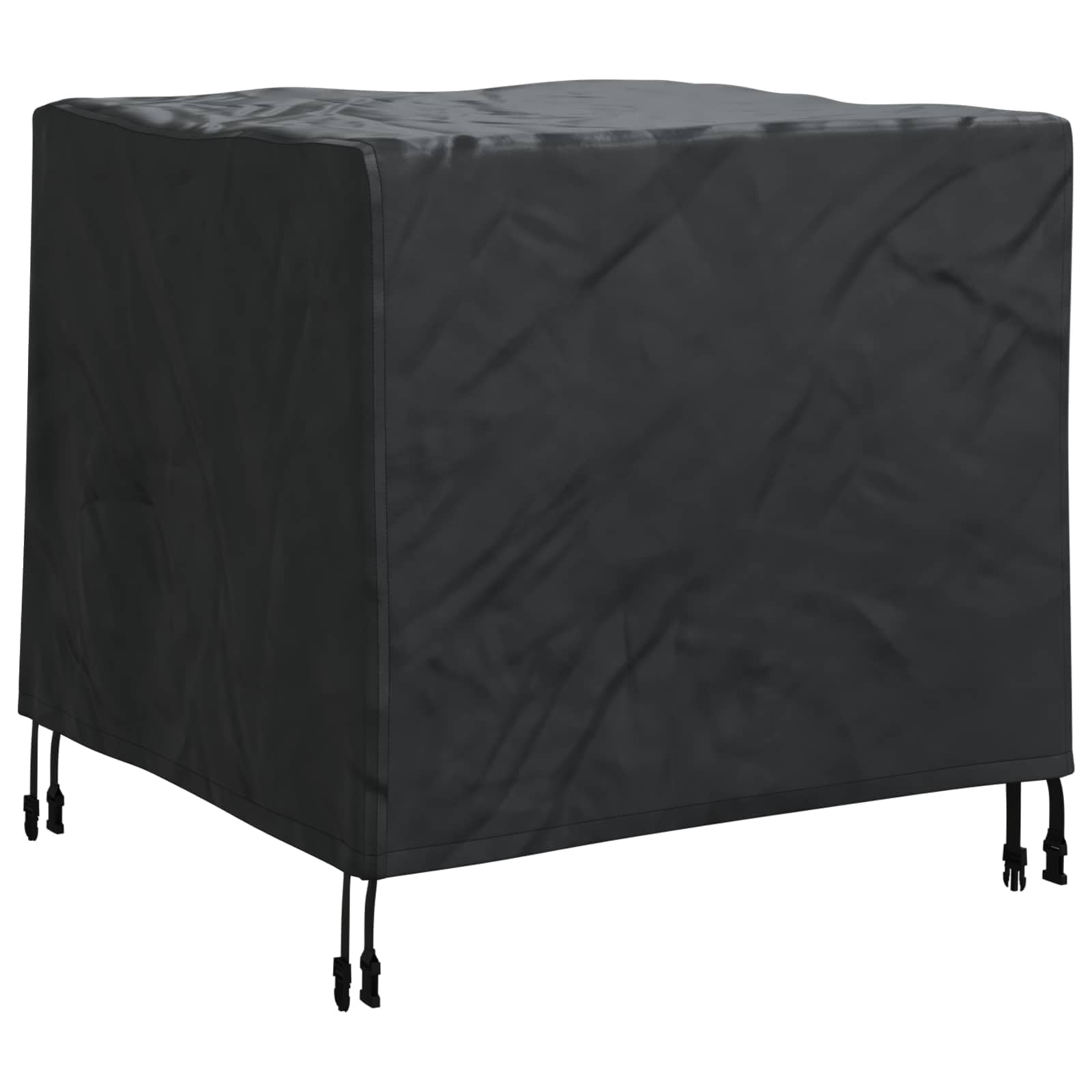 Knerpwd 210D Oxford Fabric Outdoor Patio Furniture Cover 64X64x65 Cm, Black With Snap Closure For Garden Terrace Table