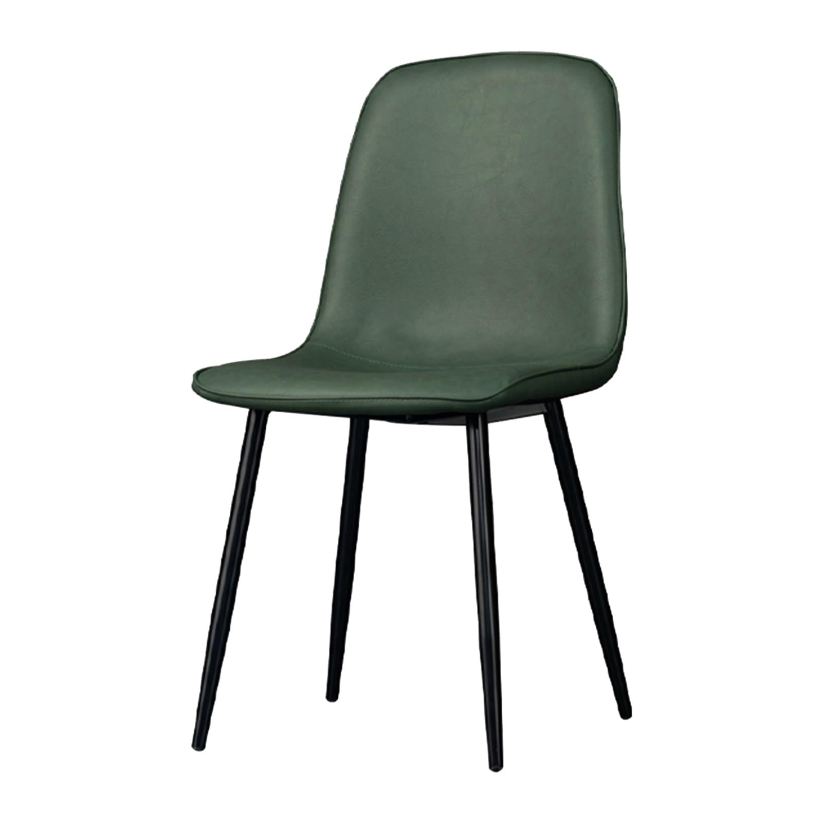 SJIALEN Dining Chair,Home Negotiate Office Desk Backrest Chair for Kitchen Bedroom Living Room Black Legs Reception Chairs Kitchen Chair (Color : Green)