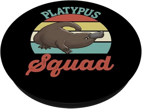 Miniatura 2 de Vintage Sunset Platypus Squad Sea Animal Lover PopSockets Swappable PopGrip