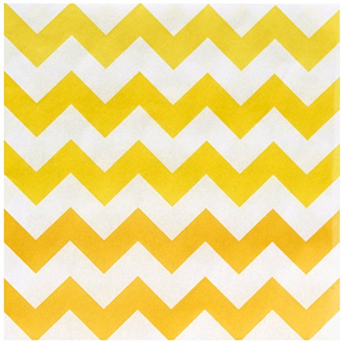 Birthday Express Chevron Yellow Lunch Napkins