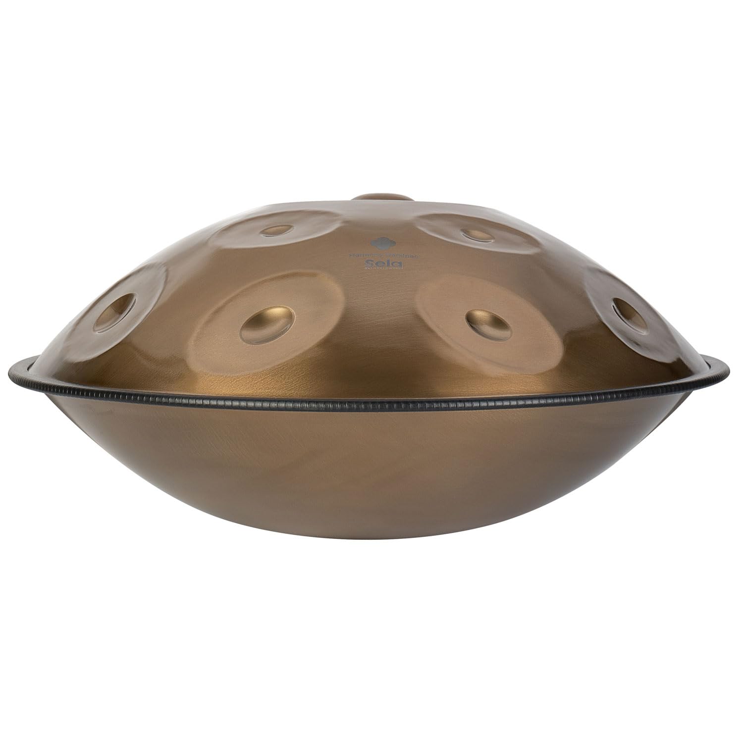 Sela SEHP201 Harmony Handpan D-Kurd en acier inoxydable avec livre scolaire et chiffon