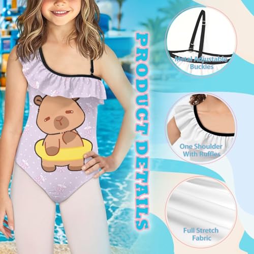 Image of Yzaoxia Girls One Piece Swimsuits Bathing Suit for Kids Swimwear 3-14Y
