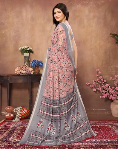 Image of Yashika Linen Blend Womens Saree