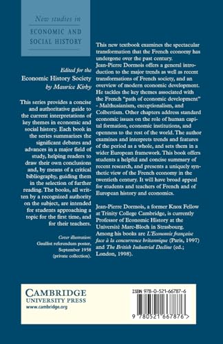 The French Economy in the Twentieth Century (New Studies in Economic and Social History, Series Number 49) image 4