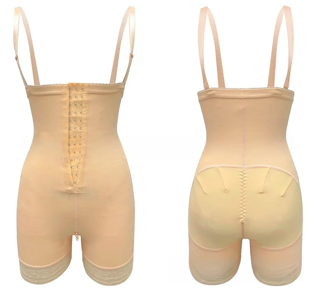 Body Moldeador Corrector de figura sin tirantes alta compresión, control abdomen, faja moldeadora cintura