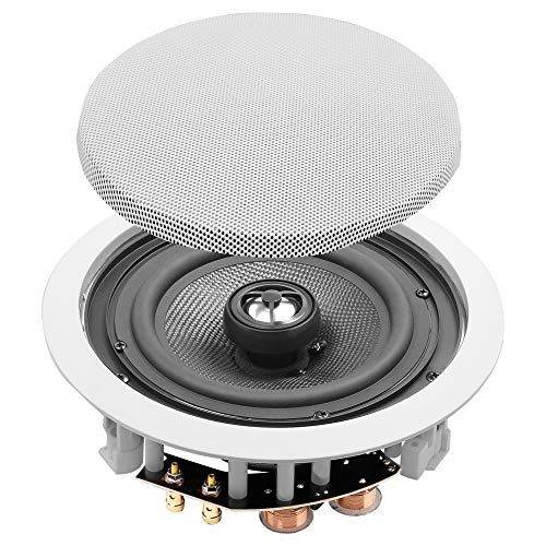 Osd 6.5" In Ceiling Stereo Speaker Pair 150W 2-Way, Pivoting Tweeter, Paintable Grille Ice640 #TOP5