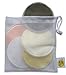 Organic Bamboo Nursing Pads (10 Pack) with Laundry Bag by Baby Zelis - Ultra Soft, Reusable, Hypoallergenic, Washable Breast Pads in Gift-Ready Packaging