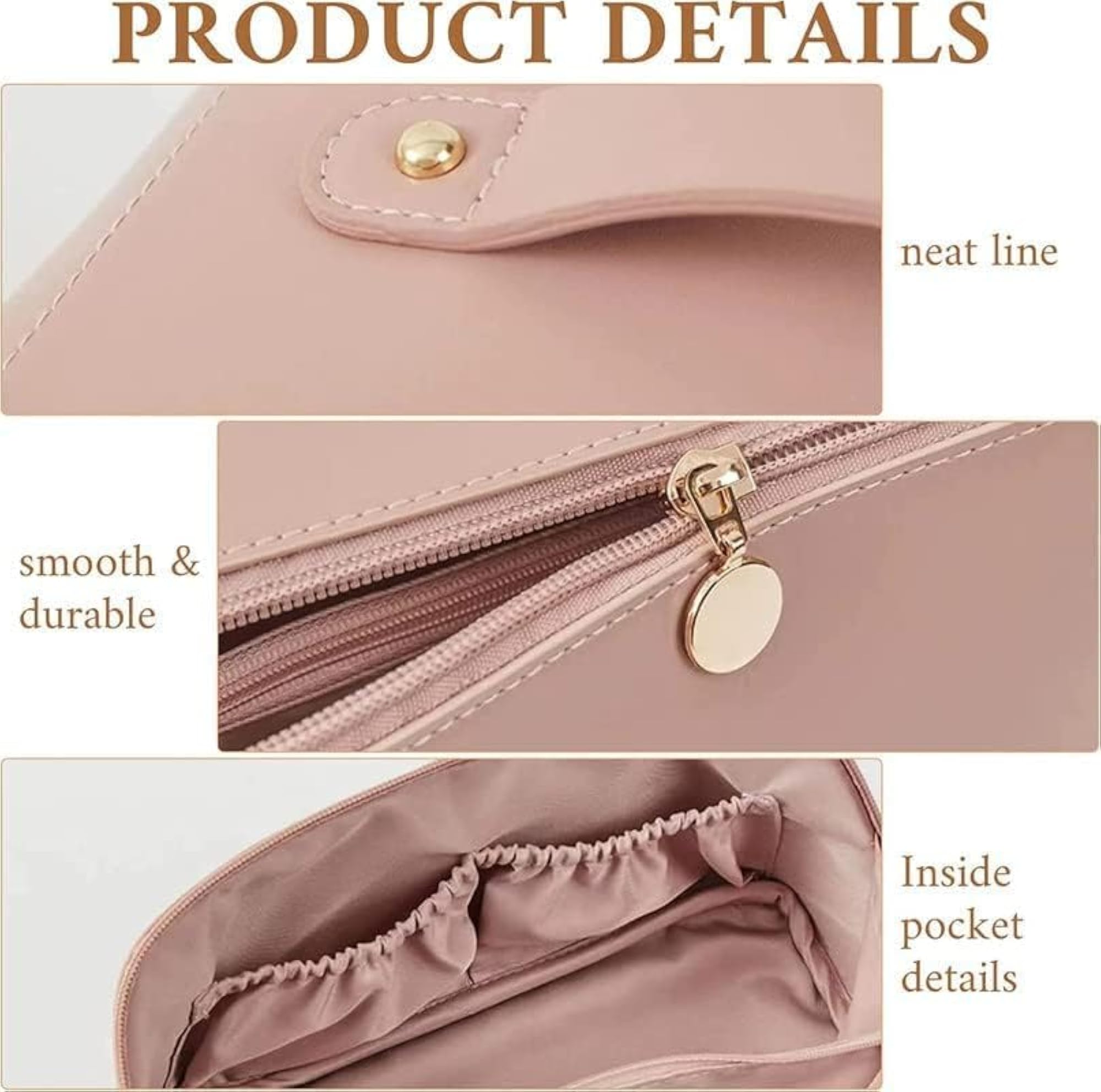 Cosmetic Travel Organizer, Makeup Pouch with Handle