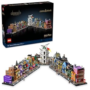 LEGO Harry Potter Diagon Alley Wizarding Shops Building Set for Adults – Collectible Kit for Harry Potter Fans with 12 Microfigures – Gift Idea for Men, Women, Fans – 76444