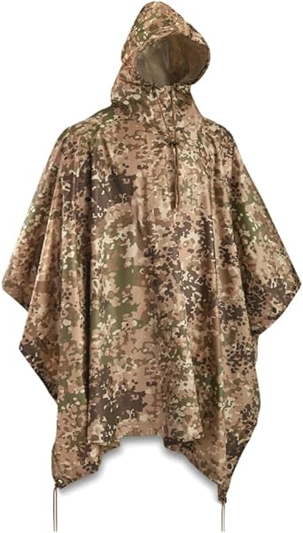 MIL-TEC Rainwear Ripstop Fabric US Military Style Rain Poncho