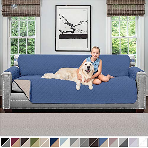 Sofa Shield Original Patent Pending Reversible X-Large Oversized Sofa Protector for Seat Width