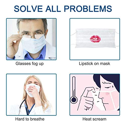 gazechimp Suporte De Proteção Para Batom 5/10 Reutilizável 3D Para Máscara Facial Respirável - Azul