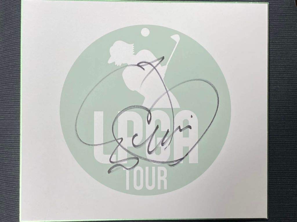 LPGA RICOHCUP サイン色紙 スポーツ