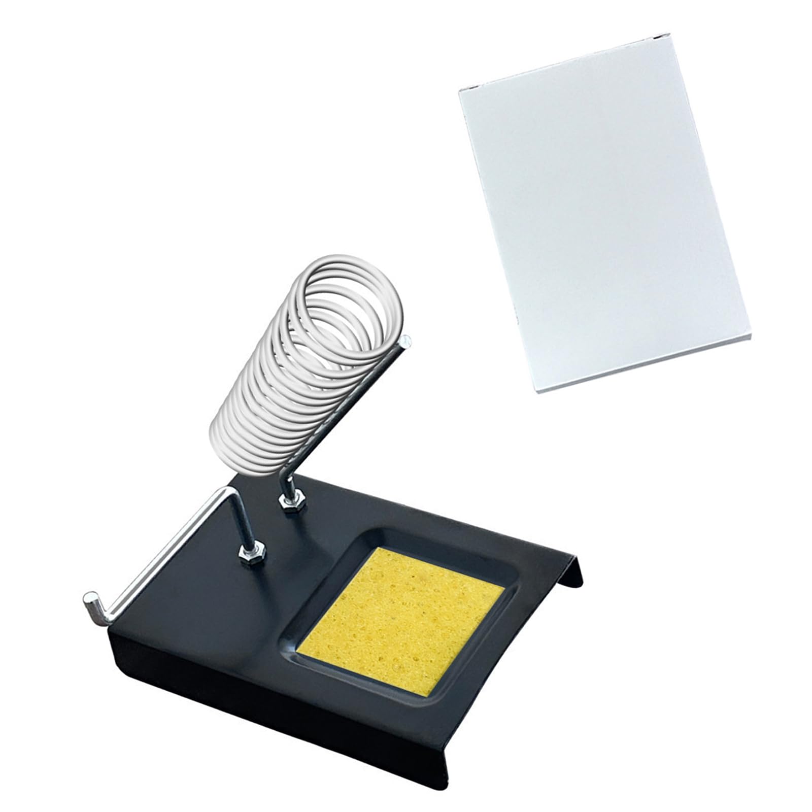 Newft There Is A Sponge Premium Nonrust Steel Soldering Iron Stand For Enhancing Durability Rusts Proof Properties And Secure Placement In Various Setting Soldering Iron Stand