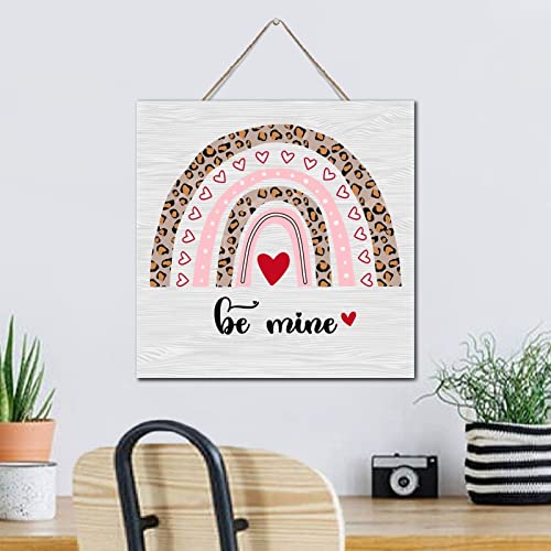 Plaque murale en bois design cœur rouge rustique chic - 4