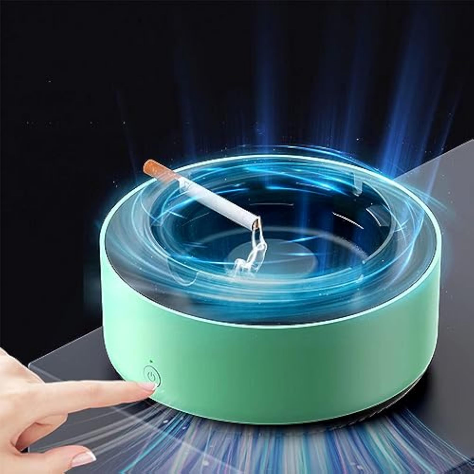 Smokeless Ashtrays for Indoor, 2-in-1 Air Purifier Design