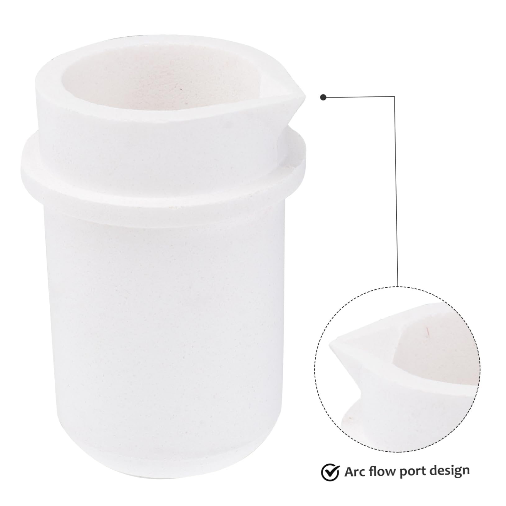 KICHOUSE 1pc Gold Refining Crucible for Gold Melting Casting Furnace Melting Tool Quartz Foundry Cup