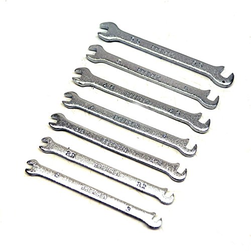 Mini Spanner set Metric 7pcs 3mm - 5.5mm model enginnering / hobby AT508 by A B Tools