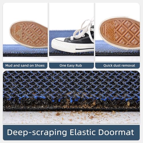 Outside Welcome Front Door Mat 35"x59", Non-Slip Durable Rubber Easy Clean by Generic - Used condition - Image 5
