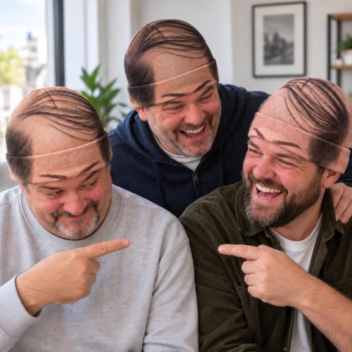 Funny Bald Head Beanie Hat Men Novelty Knit Cuffed Winter Hat - image 5