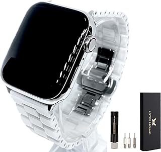 Royce&Roland 互換品 セラミック バンド Series 10/9/8/7/6/5/4/SE Ultra 2/1 対応 交換用 ベルト 工具付属 Apple WATCH