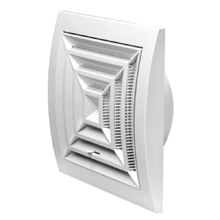 Buy 4'' Exhaust Hood Vent White Air Vent Cover, HVAC Exhaust Vent