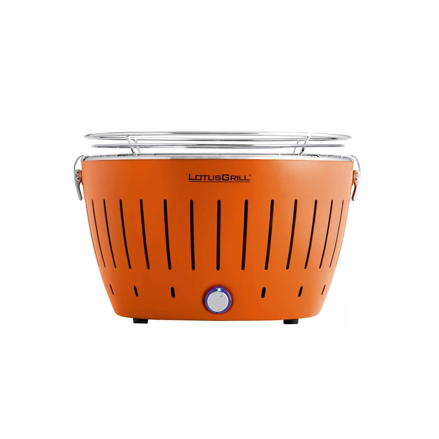 LotusGrill LG G34 U OR Standard Barbecue con batterie e cavo di alimentazione USB, 35 x 23,4 cm, Arancione