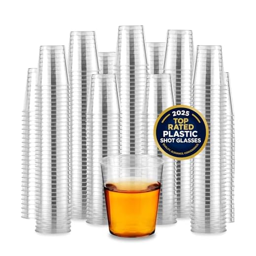 Clear Plastic Shot Glasses for Parties